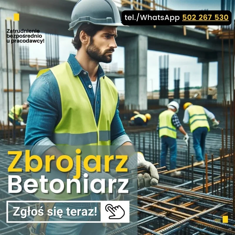 Betoniarz – Zbrojarz – Pomocnik, praca Niemcy - zakłady prefabrykacji