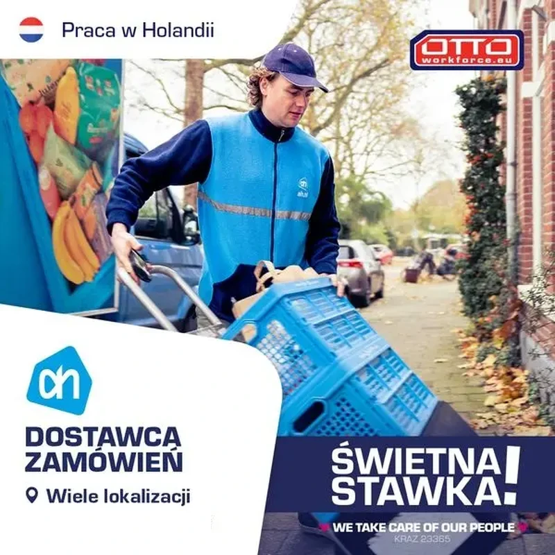 Dostawca zamówień ze sklepu AH