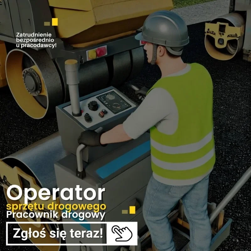 Operator rozściełacza i operatora elektroniki rozściełacza (boczkowy).