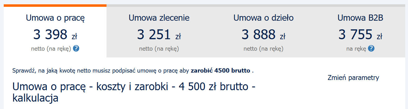 Kwota netto wyliczenie w Aplikuj.pl